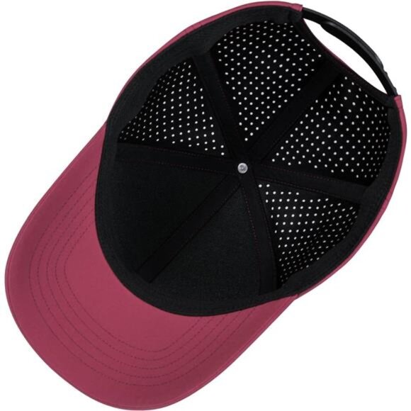 Men Quick Dry Baseball Cap Burgundy - Picture 4 of 6